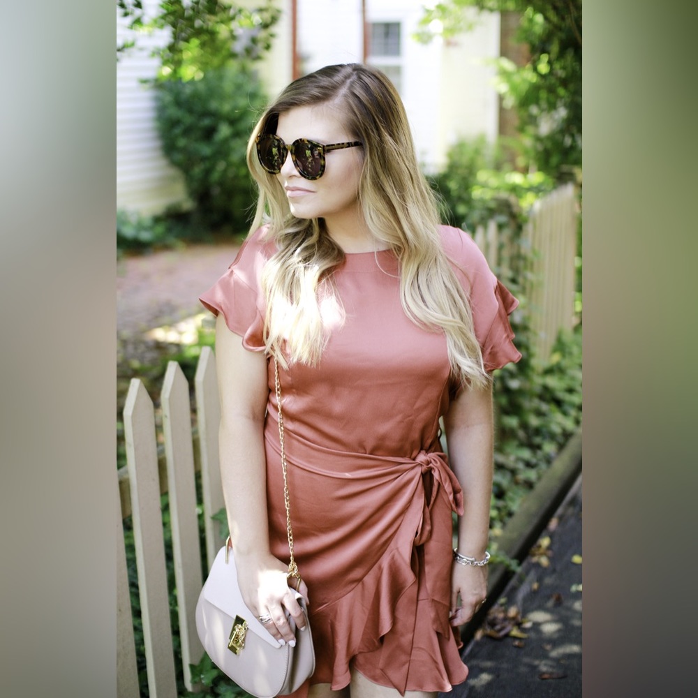 ASTR The Label Ruffle Wrap Dress